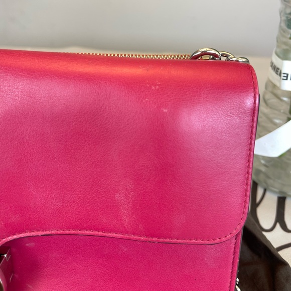 Gucci GG Logo Pink Leather Shoulder Bag Crossbody - Picture 4 of 16